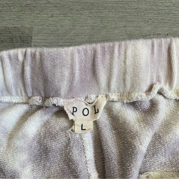 POL Tie Dye Jogger Pants Athleisure Purple White Medium Comfy - Picture 6 of 11